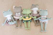 Load image into Gallery viewer, Frog Soft Toy Sewing Pattern