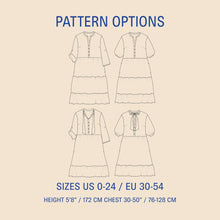 Load image into Gallery viewer, Freedom dress sewing pattern Wardrobe By Me