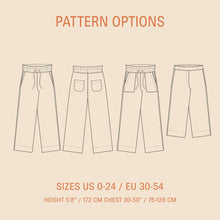 Load image into Gallery viewer, High Waist Pants Sewing Pattern Wardrobe By Me