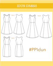 Load image into Gallery viewer, Idun jersey dress - PDF pattern - Ploen Patterns