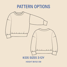 Load image into Gallery viewer, Kids James Sweater Sewing Pattern Wardrobe By Me