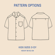 Load image into Gallery viewer, Kids Tropical Shirt sewing pattern Wardrobe By Me