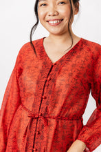 Load image into Gallery viewer, V-neck dress sewing pattern
