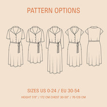 Load image into Gallery viewer, Marianne Dress Sewing Pattern Wardrobe By Me