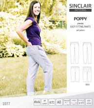 Load image into Gallery viewer, Poppy easy fitting pants for woven fabrics (PDF)