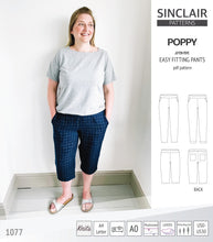 Load image into Gallery viewer, Poppy easy fitting pants for woven fabrics (PDF)