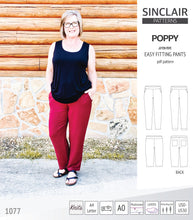 Load image into Gallery viewer, Poppy easy fitting pants for woven fabrics (PDF)