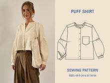 Load image into Gallery viewer, Puff Shirt sewing pattern
