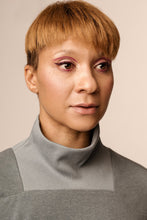 Load image into Gallery viewer, Rectangular ribbed funnel neck tee sewing pattern