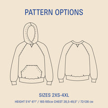 Load image into Gallery viewer, Hoodie Sewing Pattern