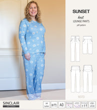 Load image into Gallery viewer, Sunset knit lounge pants (PDF) (2025 Updated)