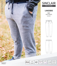 Load image into Gallery viewer, Pdf sewing pattern Lakeside knit joggers for men by Sinclair Patterns