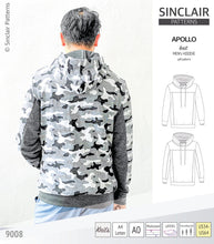 Load image into Gallery viewer, Apollo knit colorblocked hoodie for men (PDF)