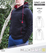 Load image into Gallery viewer, Apollo knit colorblocked hoodie for men (PDF)
