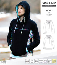 Load image into Gallery viewer, Apollo knit colorblocked hoodie for men (PDF)