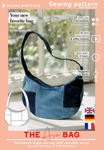 Load image into Gallery viewer, Patchwork Tasche Schnittmuster AVA