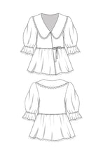 Load image into Gallery viewer, Wickelbluse Schnittmuster DAPHNE