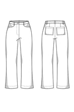 Load image into Gallery viewer, Jeans Schnittmuster DINA