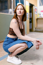 Load image into Gallery viewer, Jeansrock Schnittmuster FRIDA