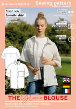 Load image into Gallery viewer, Kurzarm Bluse Schnittmuster GLORIA