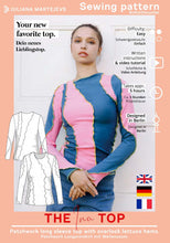 Load image into Gallery viewer, Jersey Top Schnittmuster INA