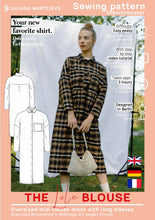 Load image into Gallery viewer, Blusenkleid Schnittmuster LOLA