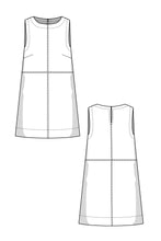 Load image into Gallery viewer, Patchwork Kleid Schnittmuster RUBY