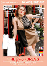 Load image into Gallery viewer, Patchwork Kleid Schnittmuster RUBY