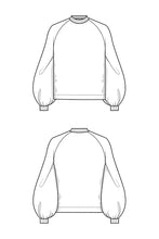 Load image into Gallery viewer, Sweatshirt Pullover Schnittmuster SALLY