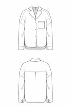Load image into Gallery viewer, Pyjama Bluse Schnittmuster SERENA