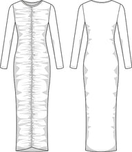 Load image into Gallery viewer, Jersey Midikleid Schnittmuster VERO