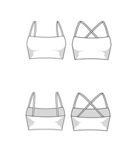 Load image into Gallery viewer, Crop Top Schnittmuster VICY