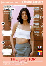 Load image into Gallery viewer, Crop Top Schnittmuster VICY