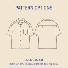 Load image into Gallery viewer, Tropical Shirt sewing pattern