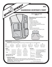 Load image into Gallery viewer, image of cover for Oakridge Hunter's Vest sewing pattern