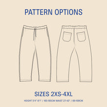 Load image into Gallery viewer, UNISEX Volume Pants Sewing Pattern