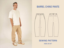 Load image into Gallery viewer, Barrel Chino Pants Sewing Pattern