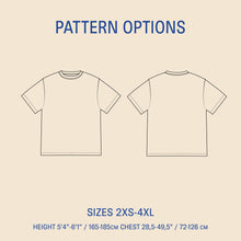 Load image into Gallery viewer, Big T-shirt sewing pattern