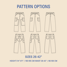 Load image into Gallery viewer, Wilderness pants sewing pattern Wardrobe By Me