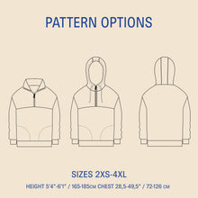 Load image into Gallery viewer, Zip Up Sweater sewing pattern