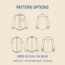 Load image into Gallery viewer, Anna Shirt sewing pattern