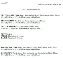Load image into Gallery viewer, Astronaut Mittens & Neck Warmer Pattern