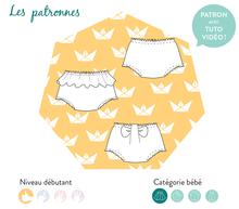 Load image into Gallery viewer, Bloomers pour bébé-débutant