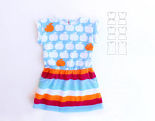 Load image into Gallery viewer, Fruity Fun Dress Pattern