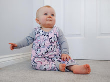 Load image into Gallery viewer, Funny Friends Long Romper Pattern