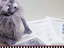 Load image into Gallery viewer, Furry Monster Puppet PDF Sewing Pattern