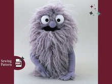 Load image into Gallery viewer, Furry Monster Puppet PDF Sewing Pattern