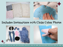 Load image into Gallery viewer, Furry Monster Puppet PDF Sewing Pattern