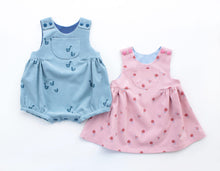 Load image into Gallery viewer, Happy Pond Bubble Romper & Pinafore Pattern