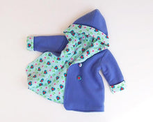 Load image into Gallery viewer, Hearts Hooded Reversible Jacket Pattern